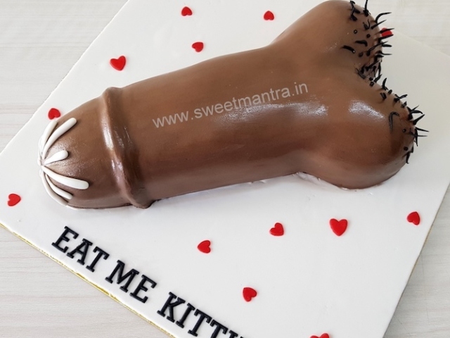 Penis cake for spinsters party in Pune