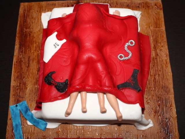 Naughty adult theme cake for bachelorette in Pune