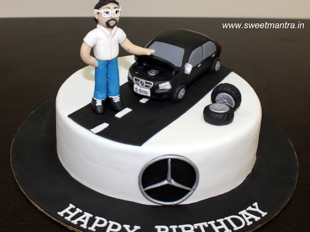 Mercedes S500 series car theme customized cake in Pune