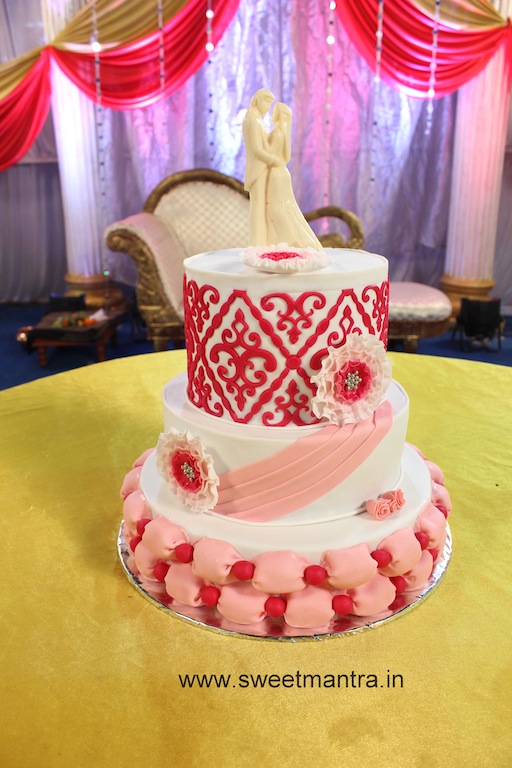 3 layer customized designer Wedding cake in Pune