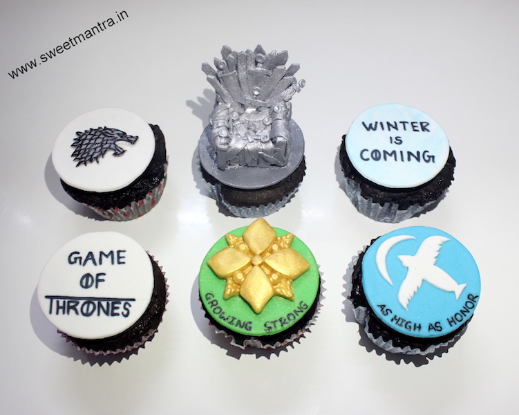 Game of Thrones theme customized cupcakes in Pune