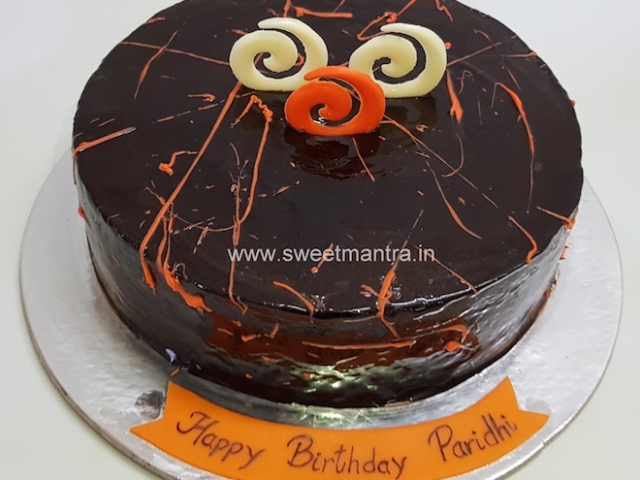 Homemade, eggless Chocolate Orange cake in Pune