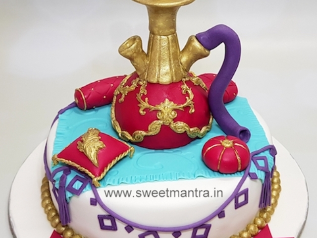 Hookah theme customized cake in Pune
