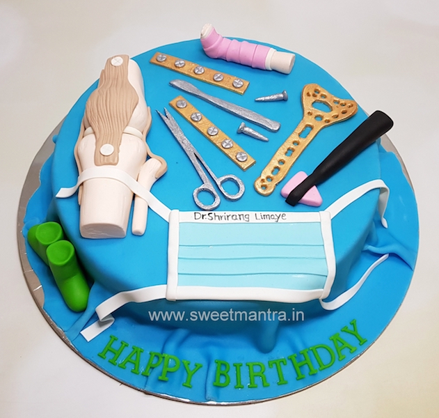 Surgeon doctor theme customised cake in Pune