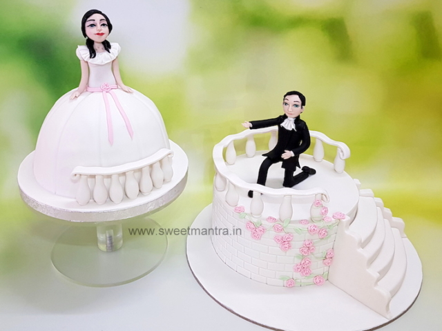 Engagement theme customised cake in Pune