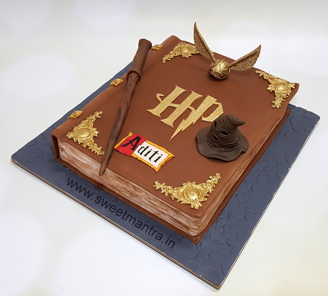 Harry Potter book shape birthday cake in Pune
