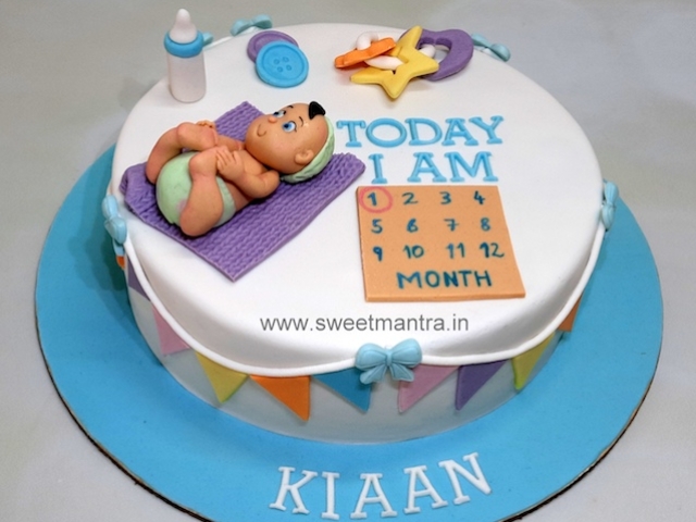 1st month birthday cake for boy in Pune