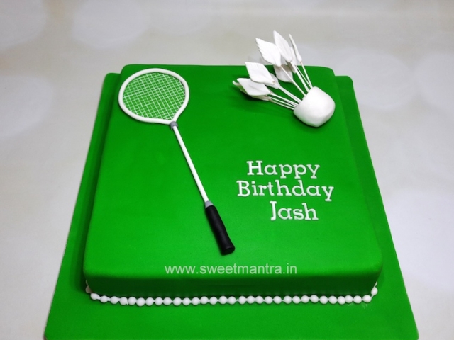 Badminton theme cake in Pune