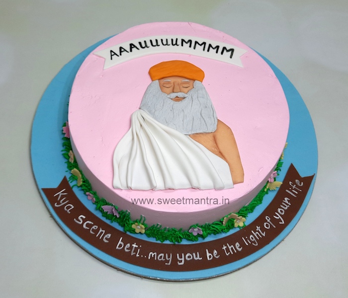 Sadhguru theme cake for yoga lovers birthday