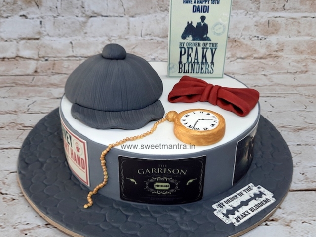 Peaky Blinders TV series theme cake
