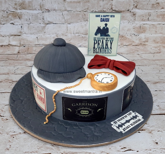 Peaky Blinders TV series theme cake