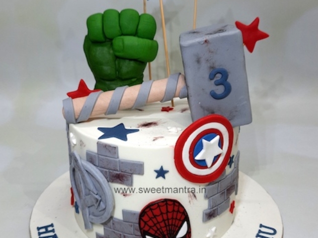 Avengers cake for kids birthday in Pune