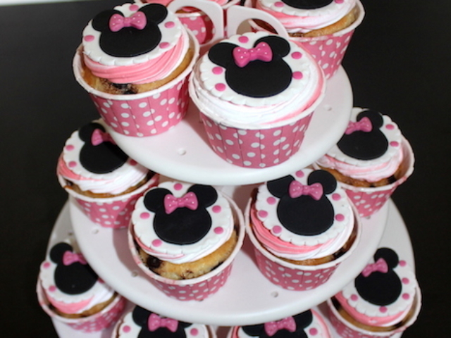 Minnie mouse theme cupcakes