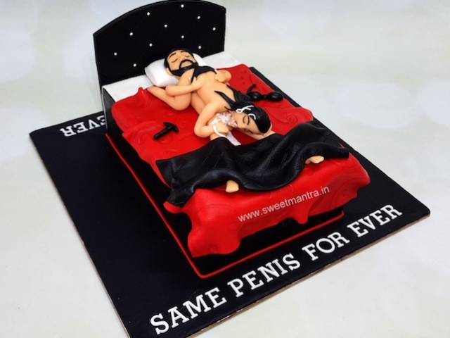 Adult naughty cake for bachelorette party