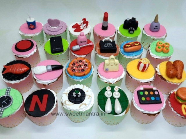 Customised cupcakes for girlfriend
