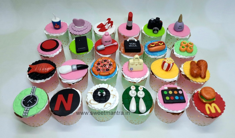 Customised cupcakes for girlfriend