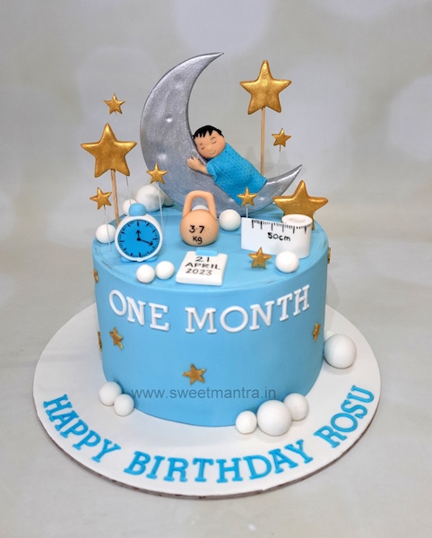 Baby 1st month cake