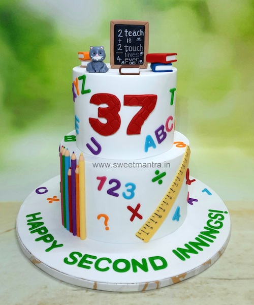 Teacher retirement cake