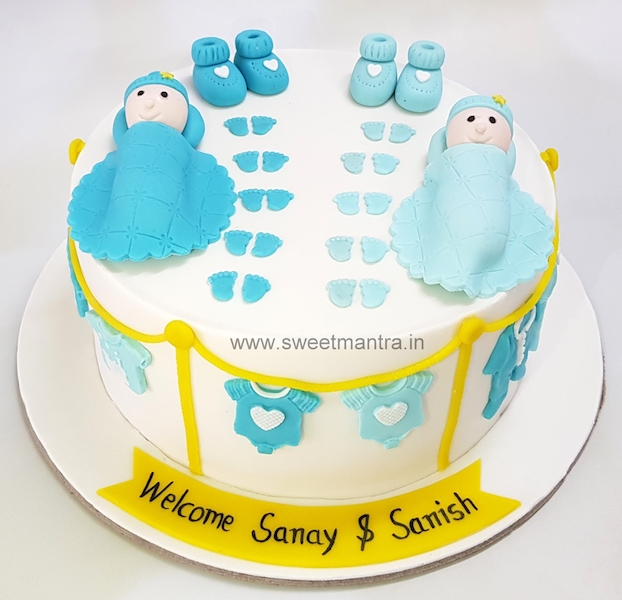 Cake for twin boys