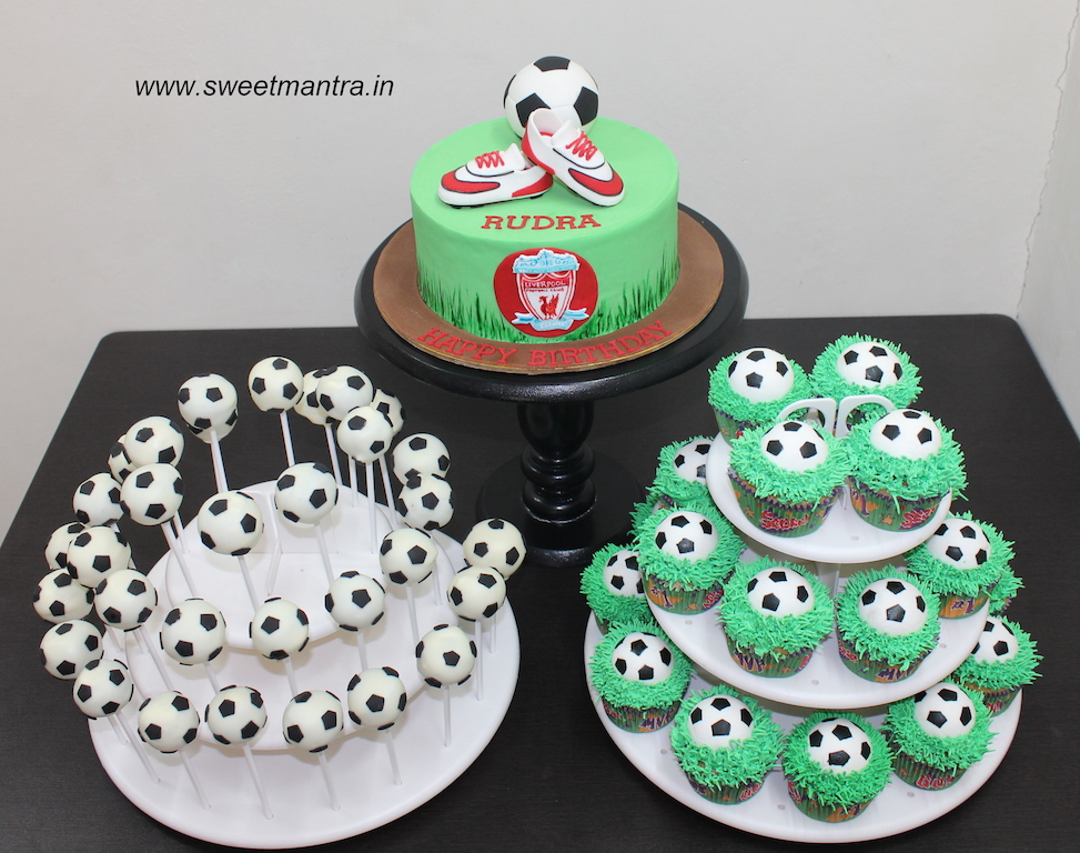 Football theme dessert table