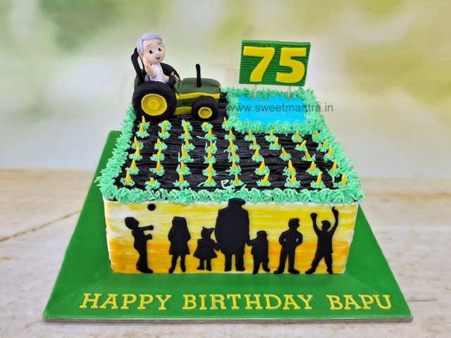 75th birthday custom cake