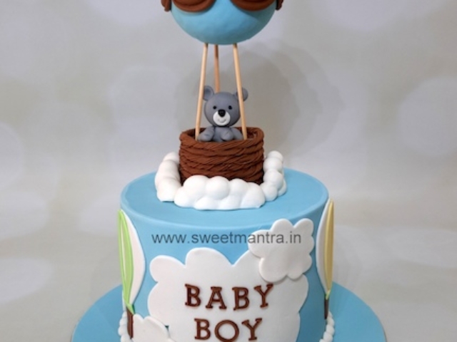 Welcome baby boy cake