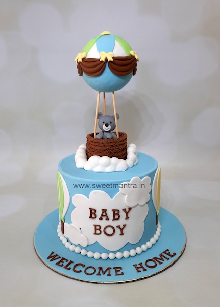 Welcome baby boy cake