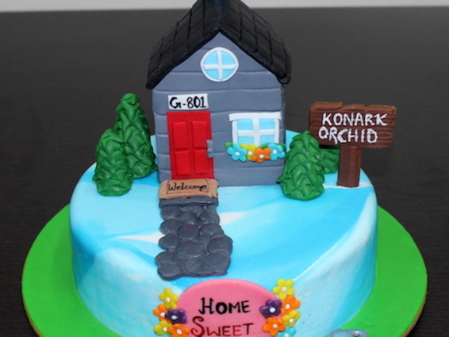 Our first home cake