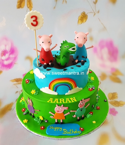 Peppa Pig 2 tier cake