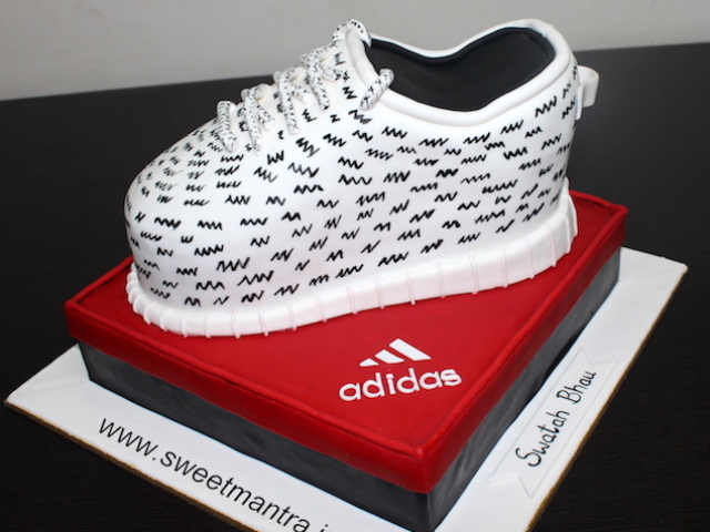Sports shoe birthday cake for brother