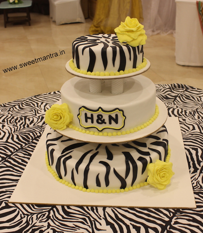 3 tier Wedding cake
