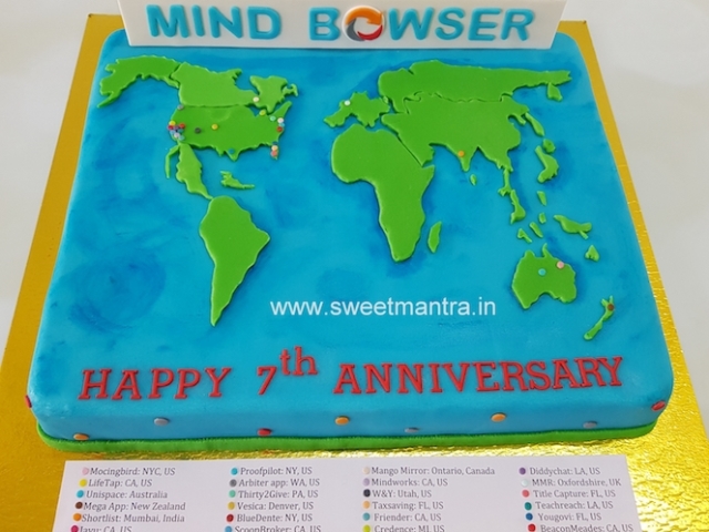 Corporate anniversary cake