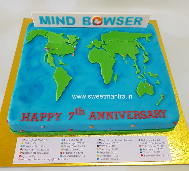 Corporate anniversary cake