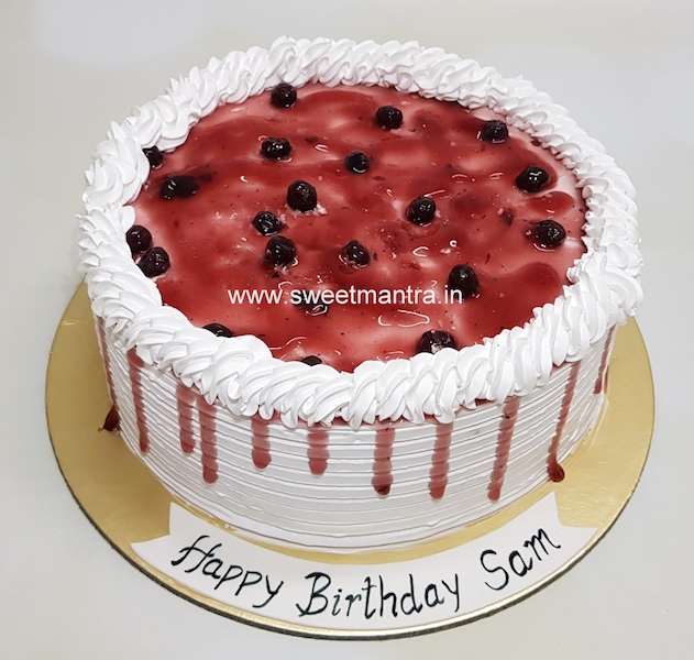 Blueberry fresh cream cake in Pune