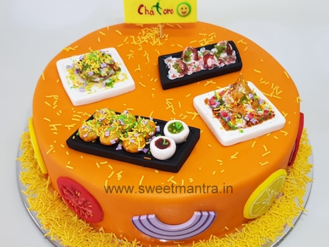 Chaat theme cake