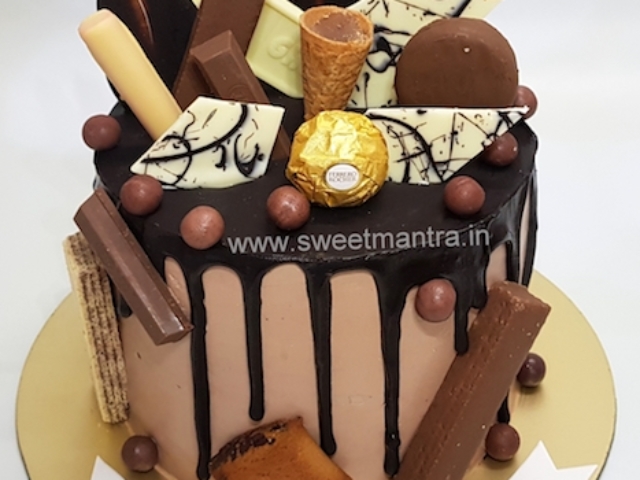 Chocolate Overload Drip cake in Pune