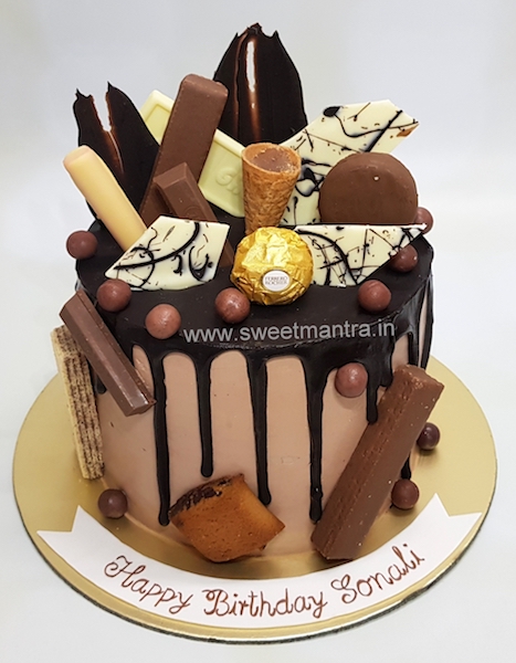 Chocolate Overload Drip cake in Pune