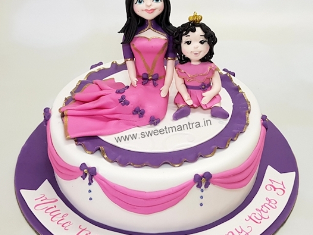 Mom and Daughter birthday cake