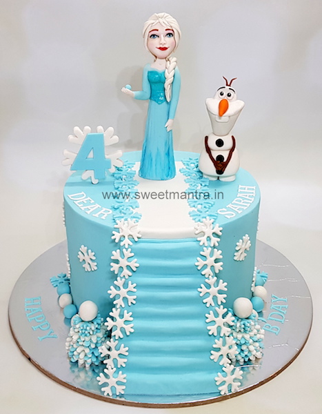 Elsa theme cake