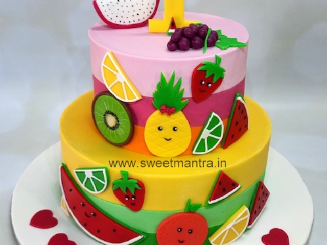 Fruits theme cake