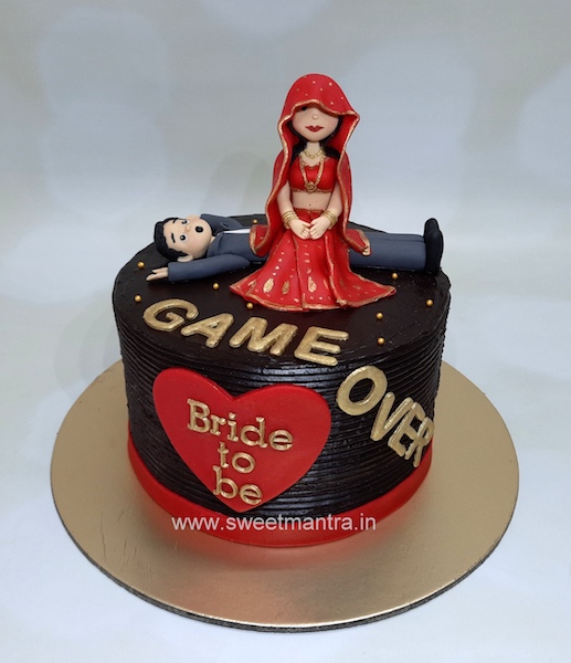 Game Over Bachelorette party cake