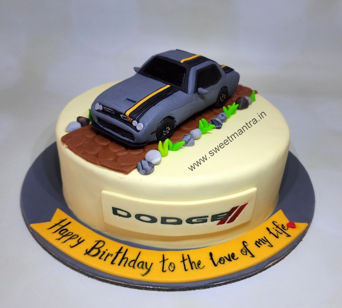 Car theme cake for husband