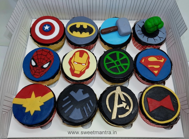 Superhero cupcakes