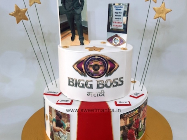 Big Boss Marathi TV show cake