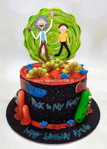 Rick and Morty cake