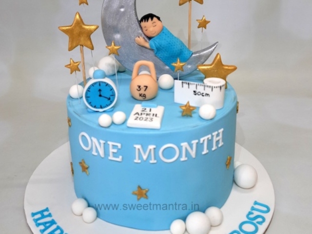 Baby 1st month cake