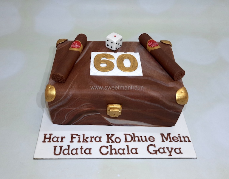 Cigar Box cake for 60th birthday