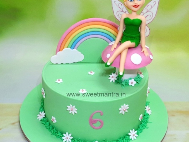 Tinkerbell fairy theme cake