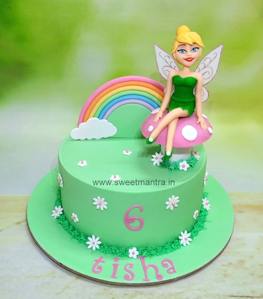 Tinkerbell fairy theme cake