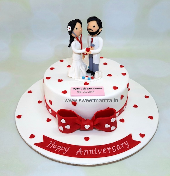 Anniversary theme cake